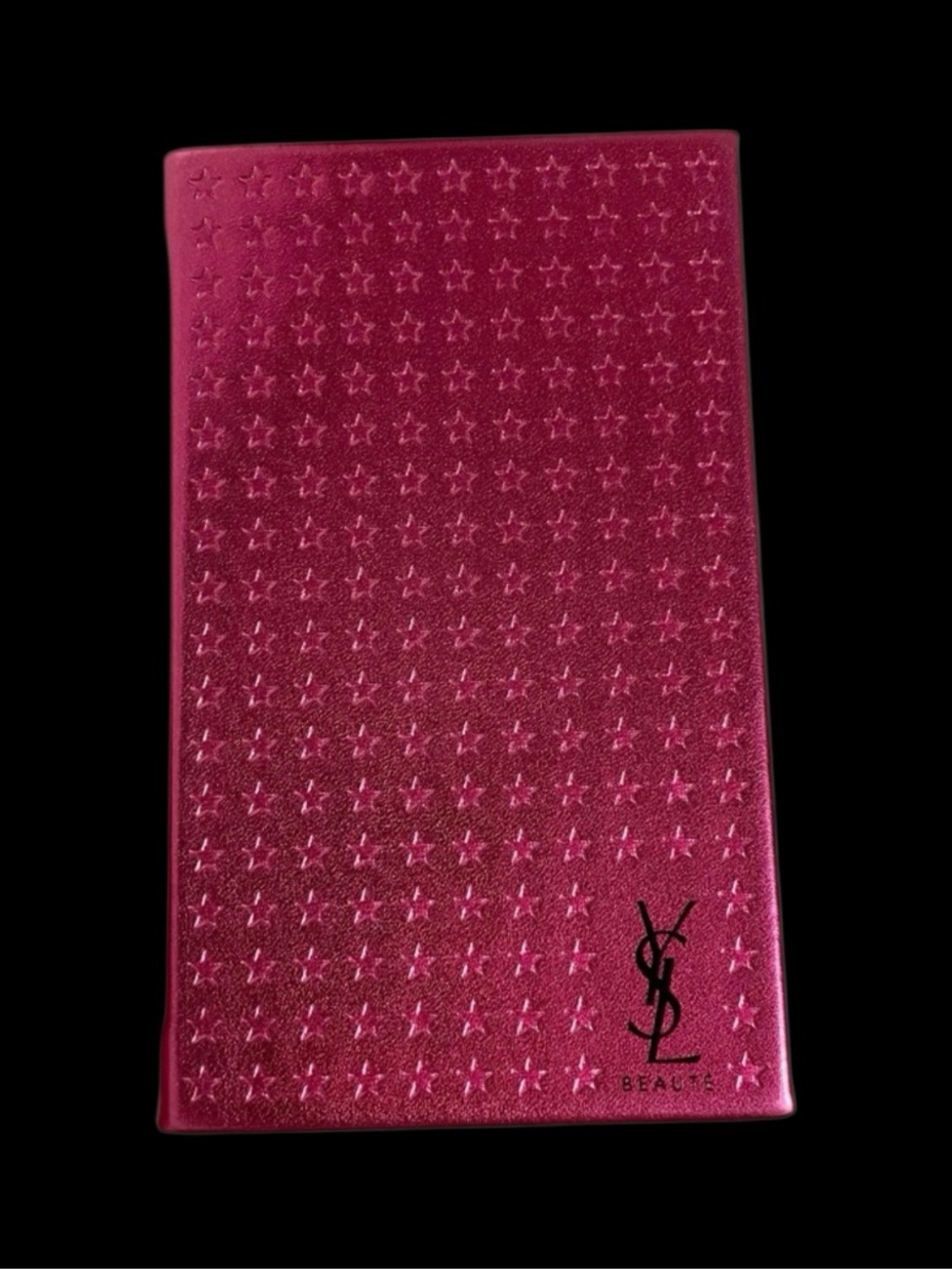 ✨YSL Metallic Fuchsia Star-Embossed Gift Notebook
